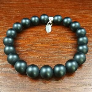 Handmade: Matte Black Onyx Gemstone Bracelet